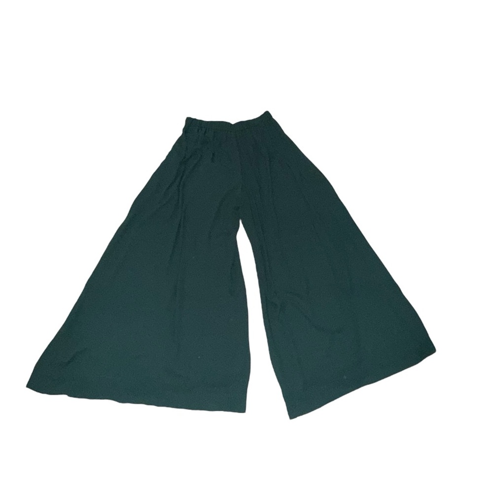 Collection By J.Crew Green pull-on wide-leg pant Size 8 - Picture 3 of 8